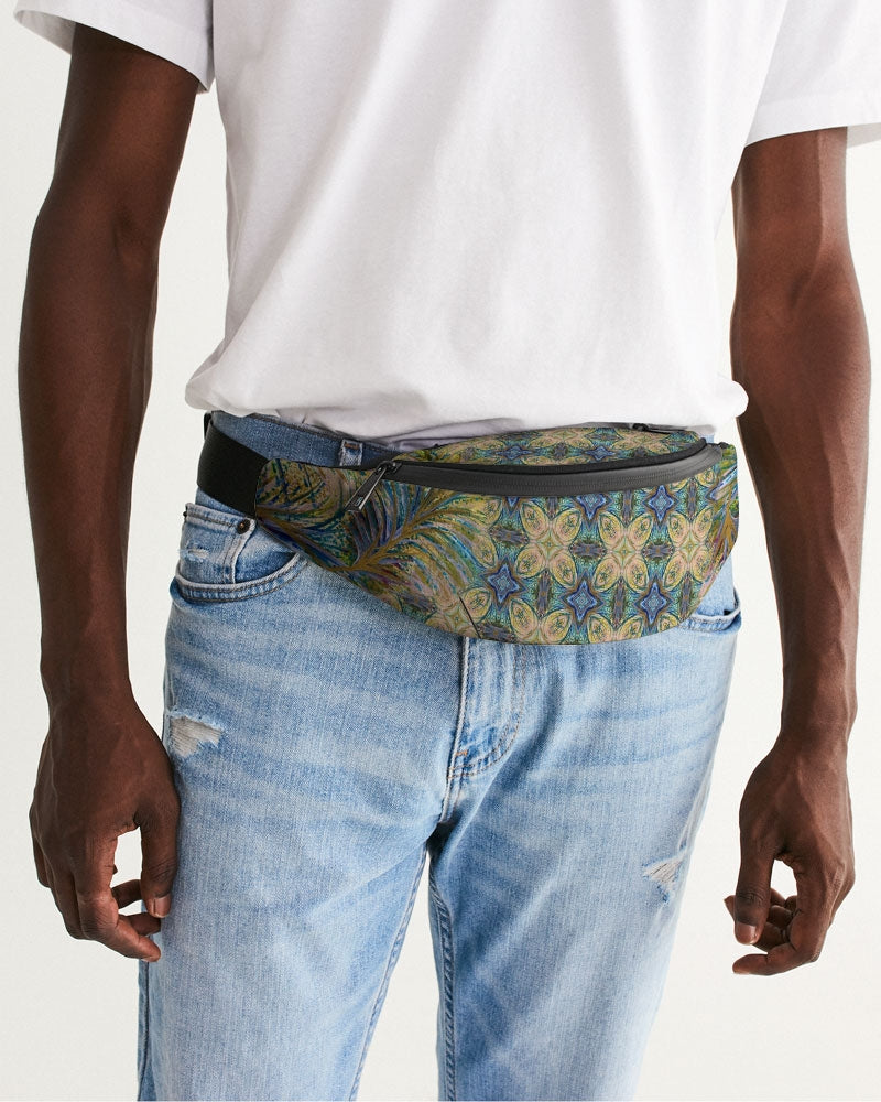 Yellow Wisps Mosaic Crossbody Sling Bag