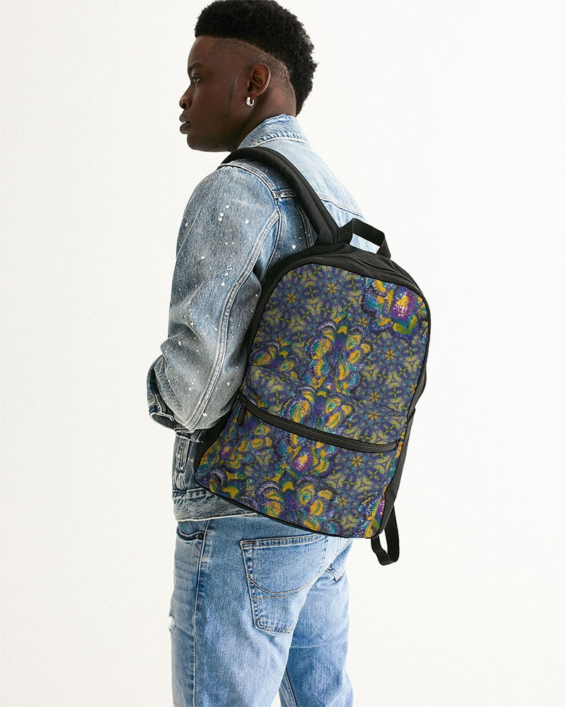 Purple Improvisation Small Canvas Backpack
