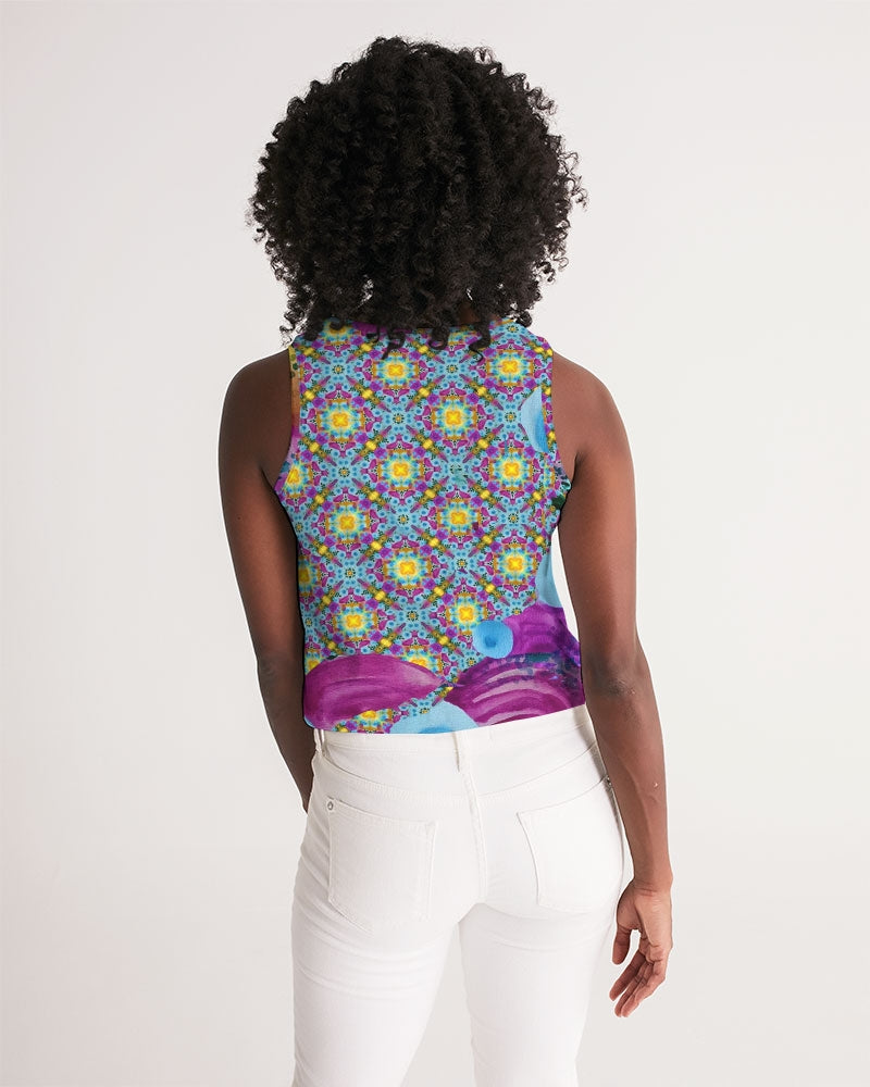 Watercolor Wonderland Women's Cropped Tank
