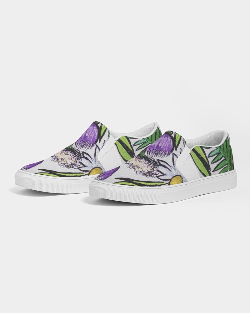 Thistles and Daisies Men's Slip-On Canvas Shoe