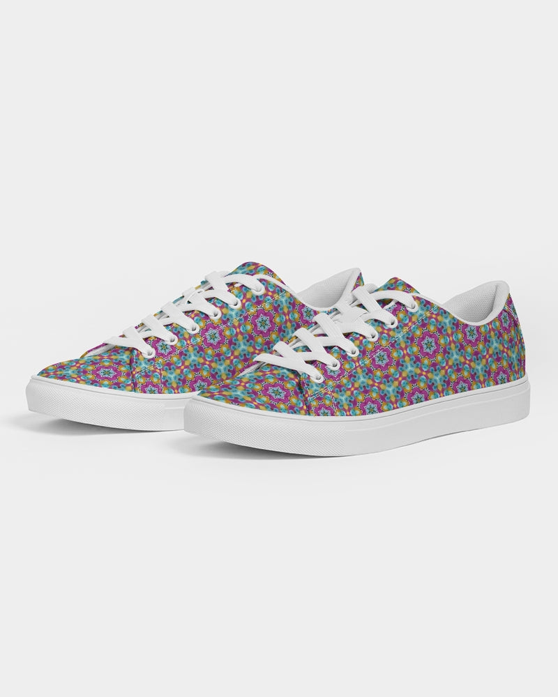 Watercolor Wonderland Women's Faux-Leather Sneaker