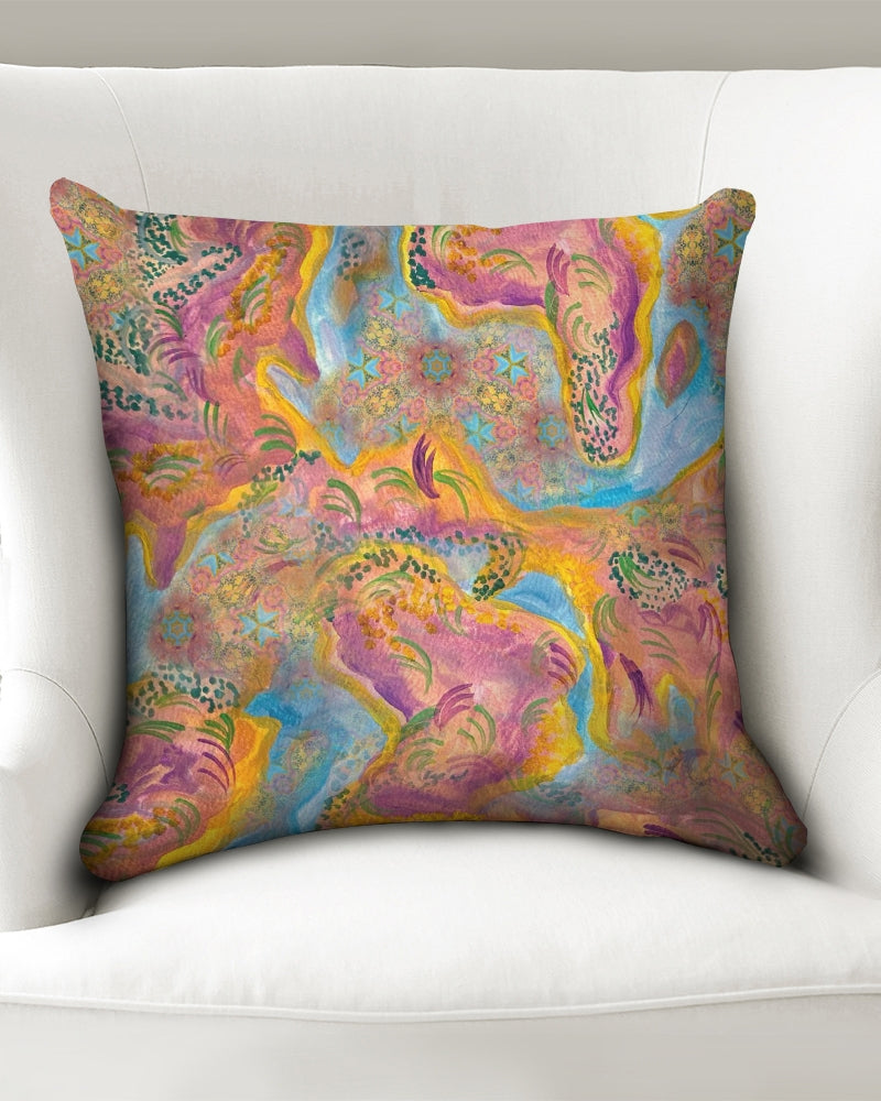 Around the world Throw Pillow Case 18"x18"