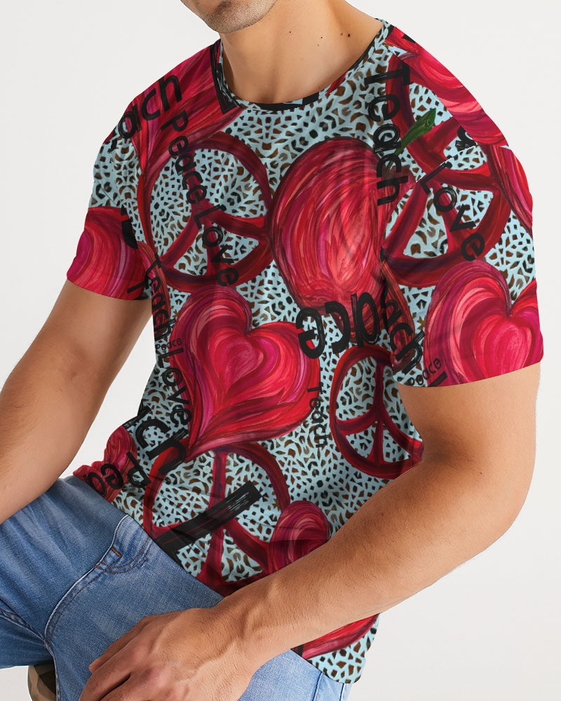 Love, Peace, Teach Men's Tee