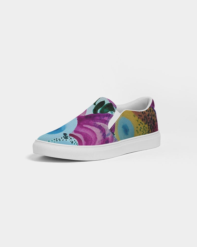 Watercolor Wonderland Men's Slip-On Canvas Shoe