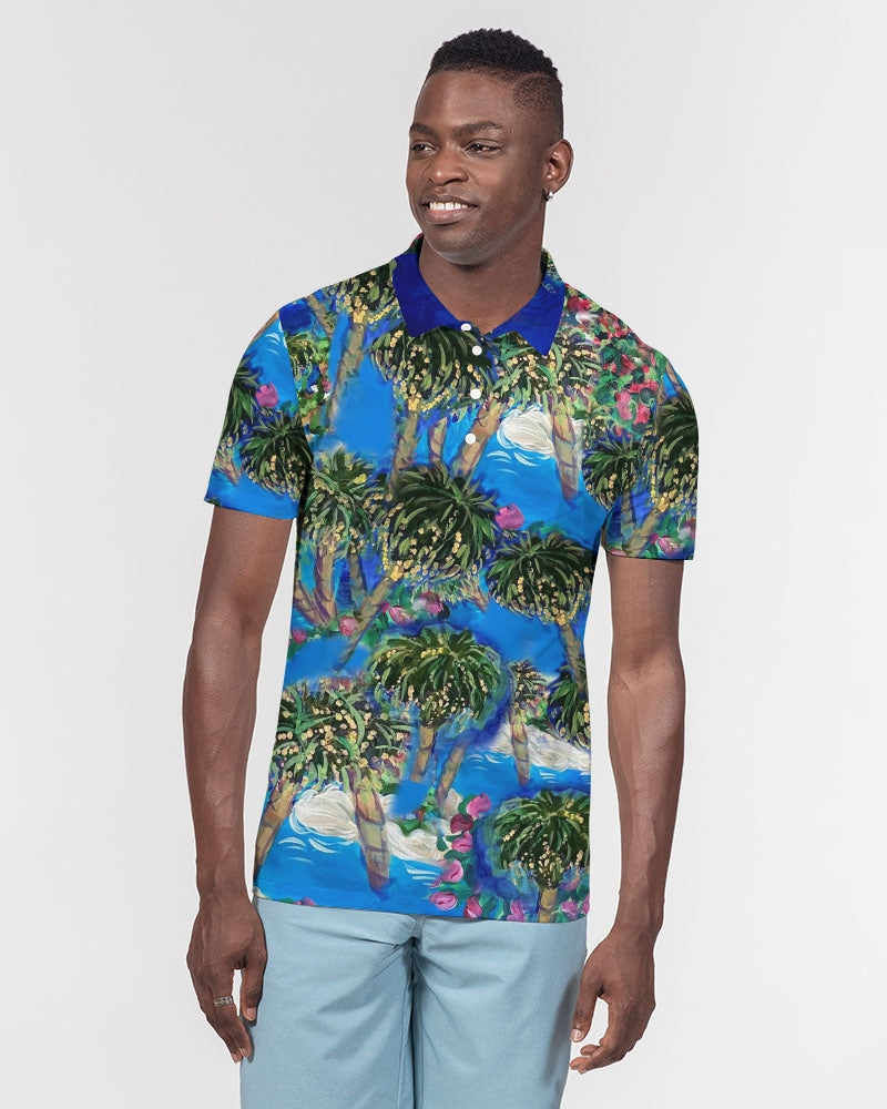Mambo Craze Men's Slim Fit Short Sleeve Polo