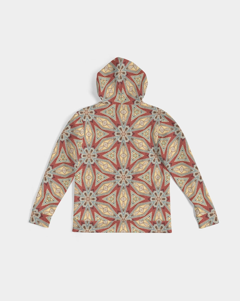Red Geometric Stars Men's Hoodie