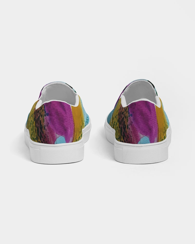 Watercolor Wonderland Men's Slip-On Canvas Shoe