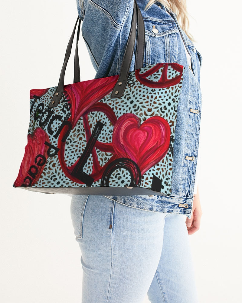 Love, Peace, Teach Stylish Tote