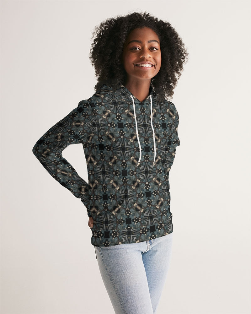 Women's Black and Blue Hoodie