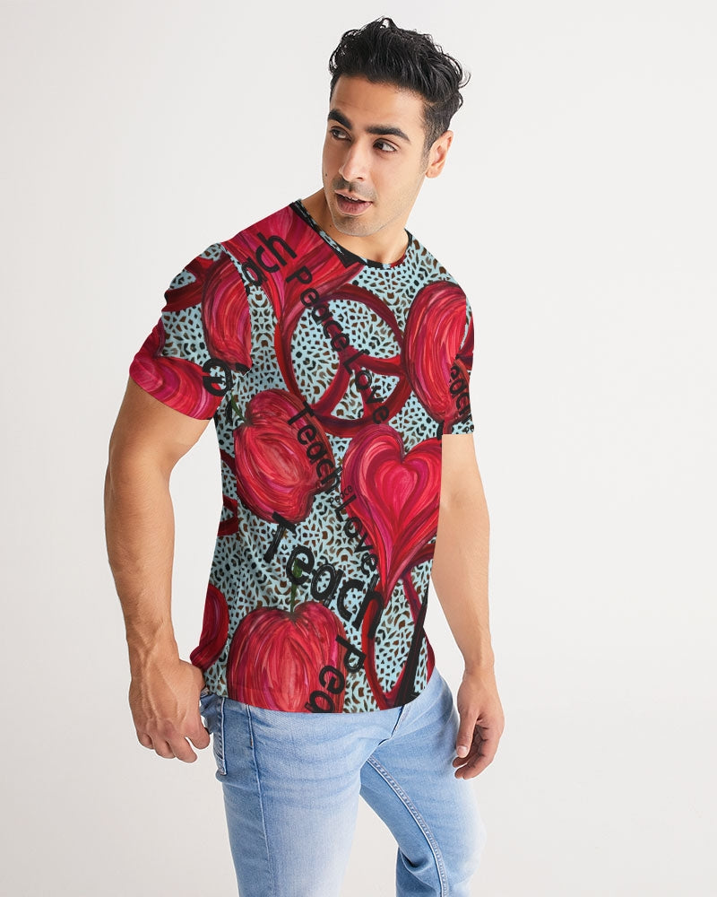 Love, Peace, Teach Men's Tee