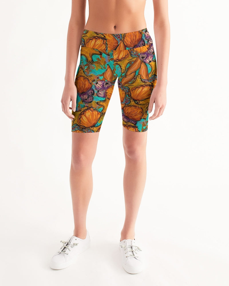Starfish Women's Mid-Rise Bike Shorts
