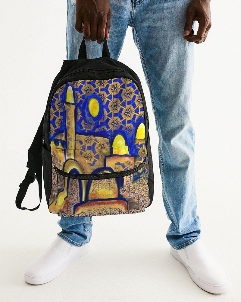 Jerusalem Evening Small Canvas Backpack