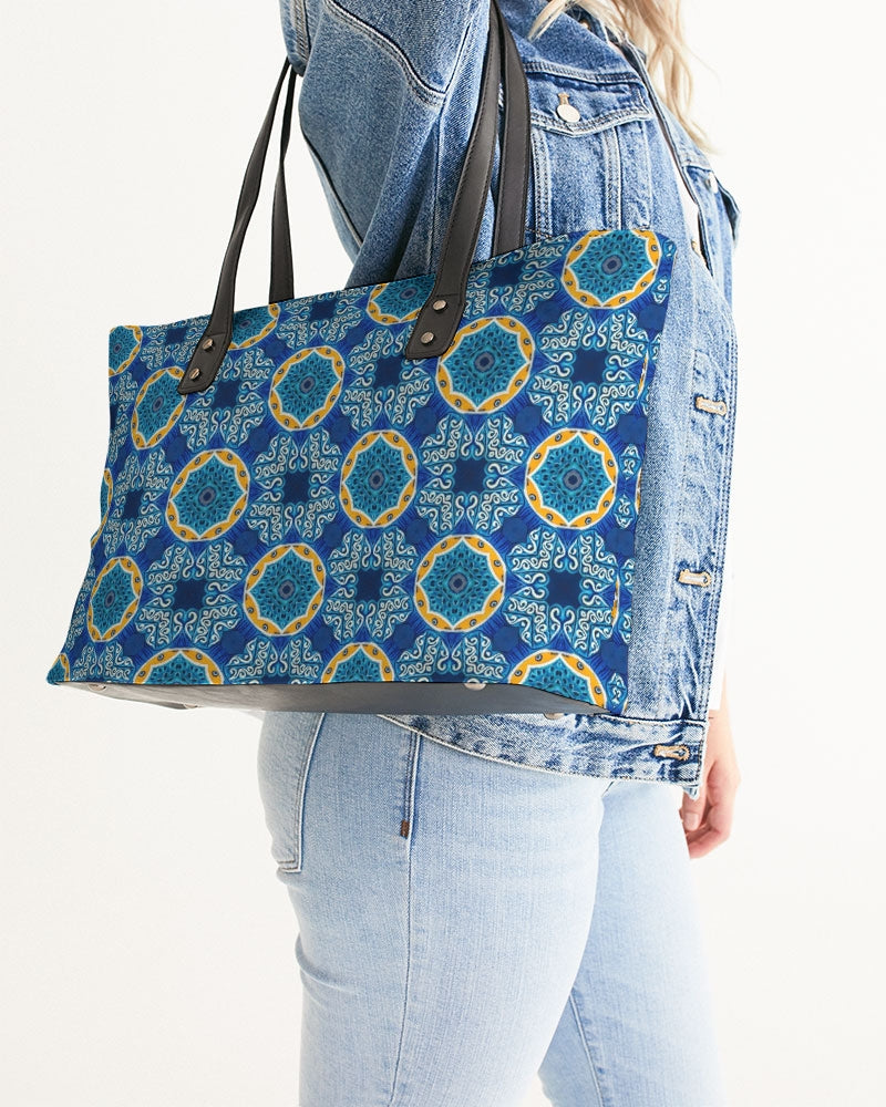 Blue Mosaic Stylish Tote