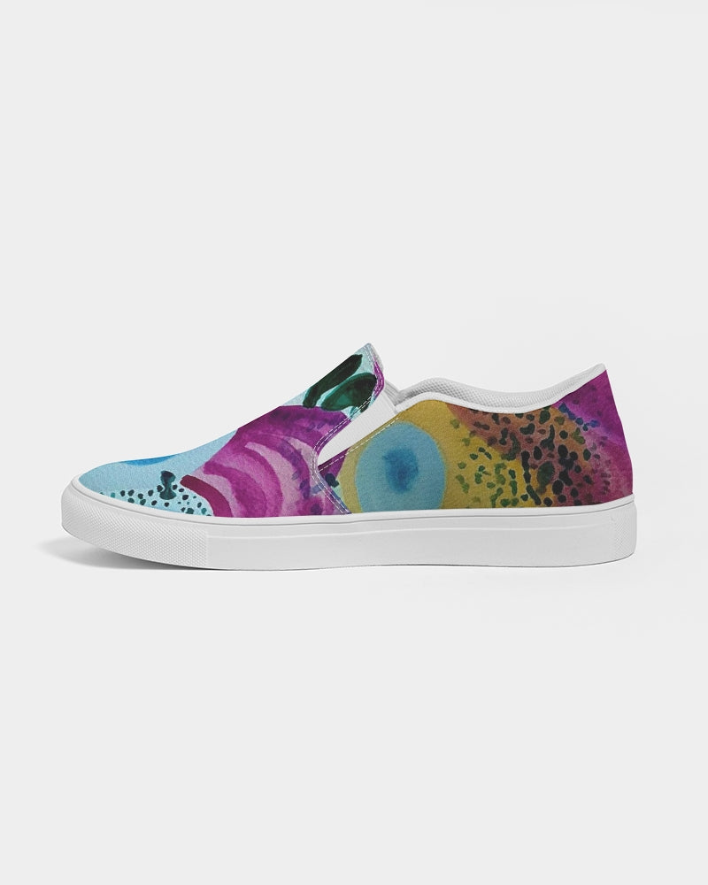 Watercolor Wonderland Men's Slip-On Canvas Shoe