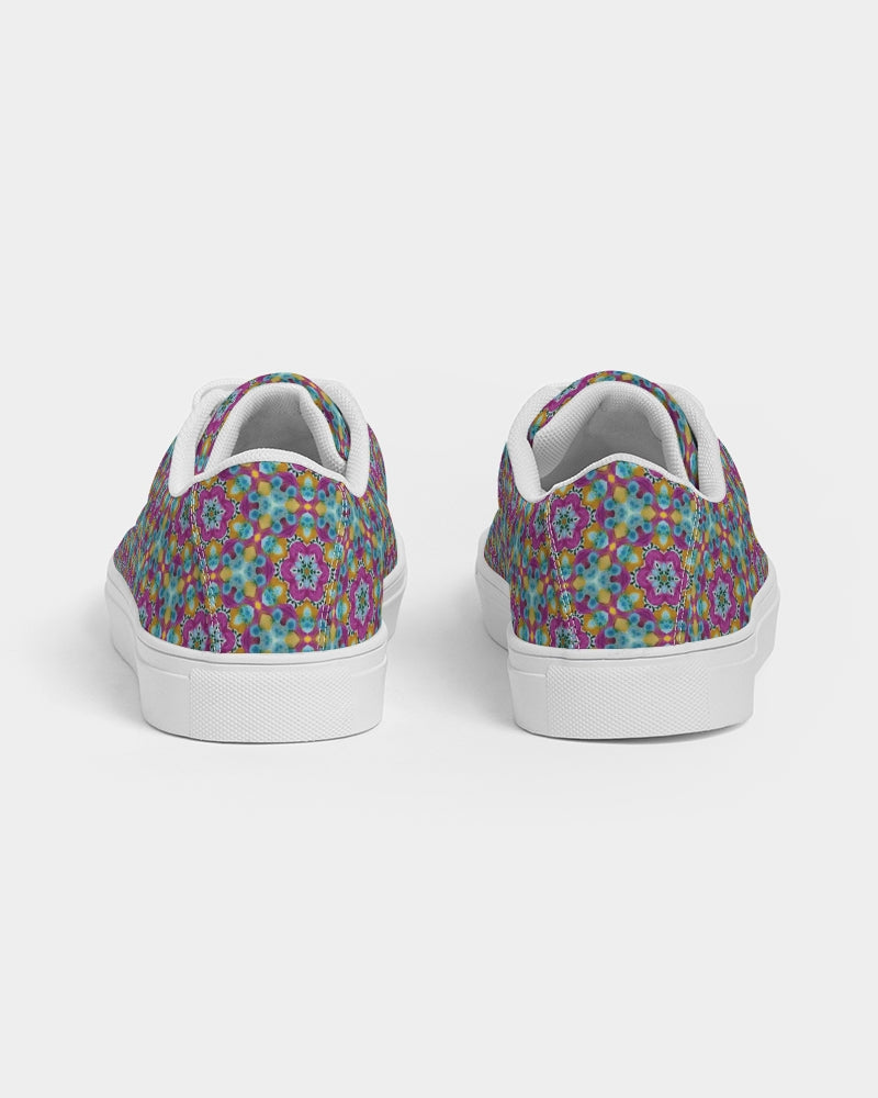 Watercolor Wonderland Women's Faux-Leather Sneaker