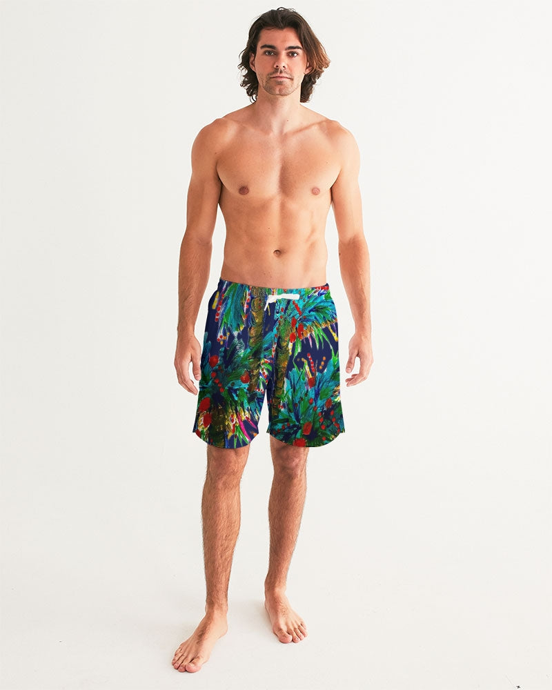 Palm Tree Oasis Men's Swim Trunk