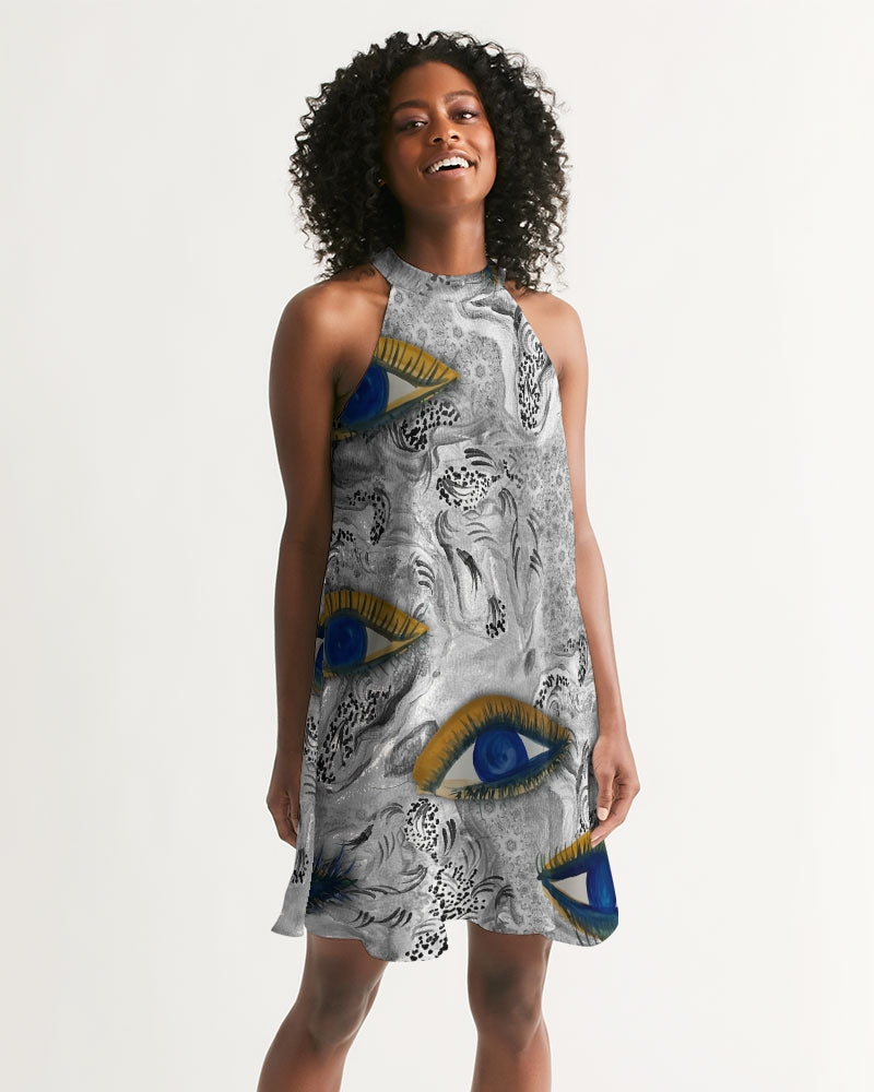 So Much to See Women's Halter Dress