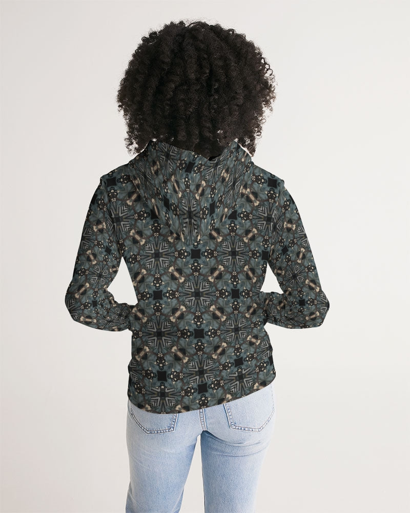 Women's Black and Blue Hoodie
