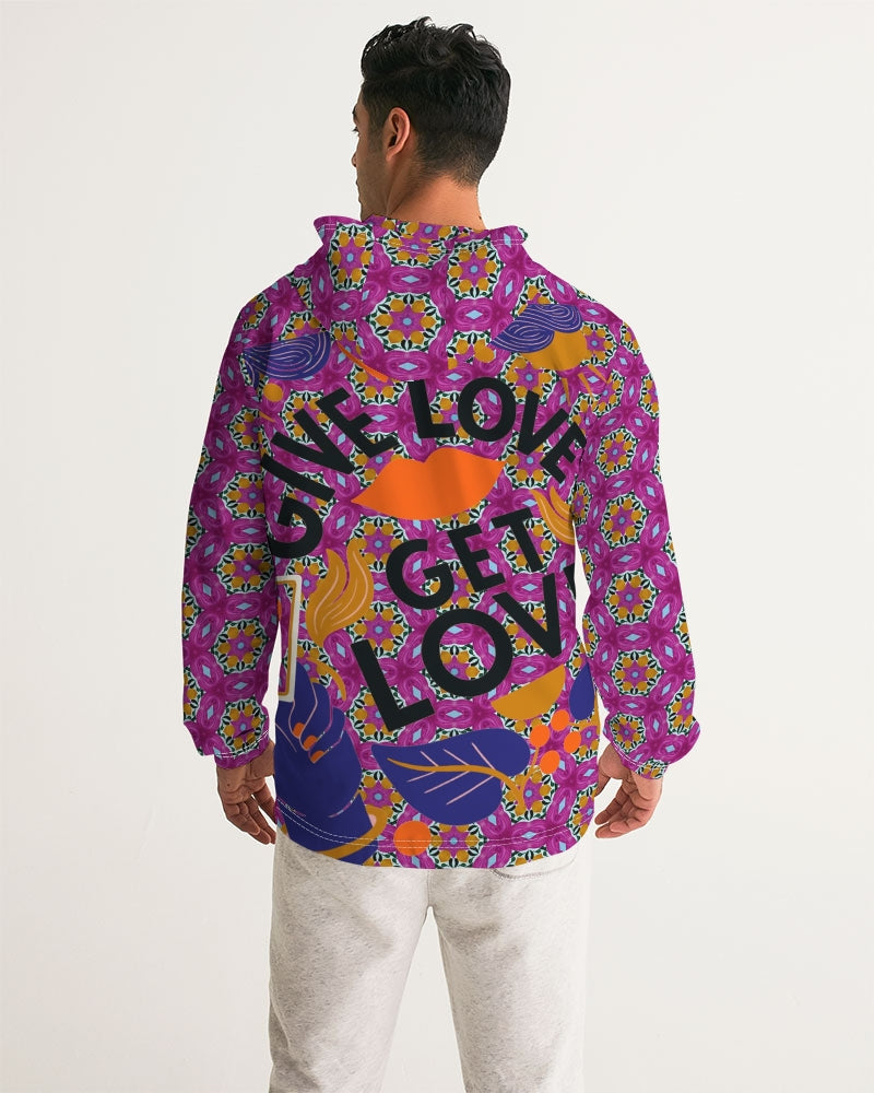 Give Love Men's Windbreaker