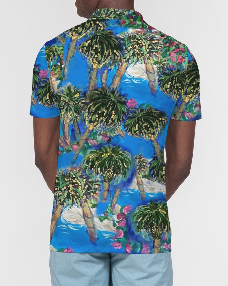 Mambo Craze Men's Slim Fit Short Sleeve Polo