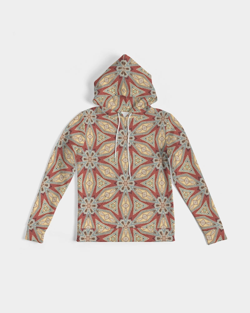 Red Geometric Stars Women's Hoodie