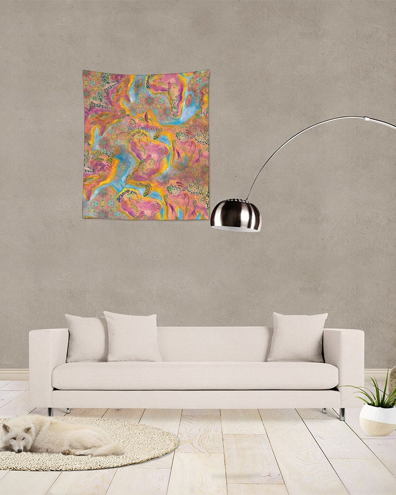 Around the world Tapestry 51"x60"