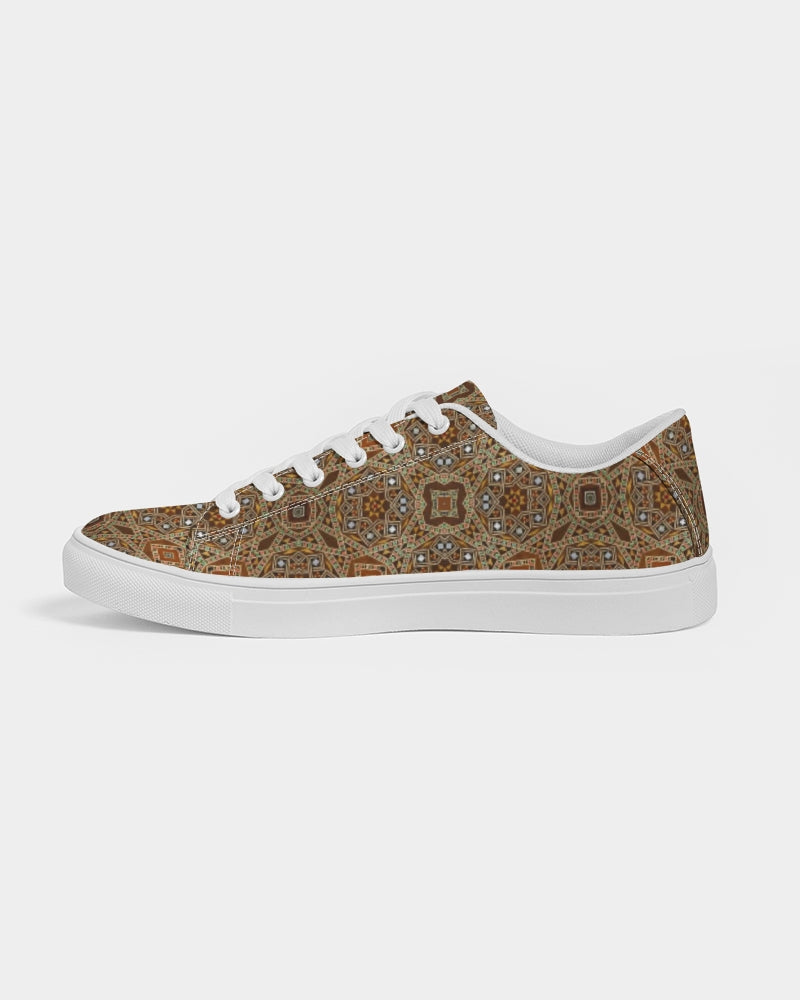 Syrian Mosaic Men's Faux-Leather Sneaker