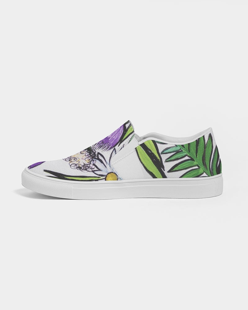 Thistles and Daisies Men's Slip-On Canvas Shoe
