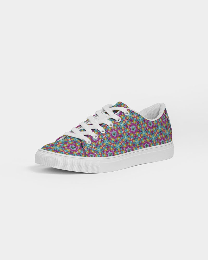 Watercolor Wonderland Women's Faux-Leather Sneaker
