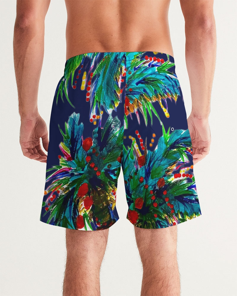 Palm Tree Oasis Men's Swim Trunk