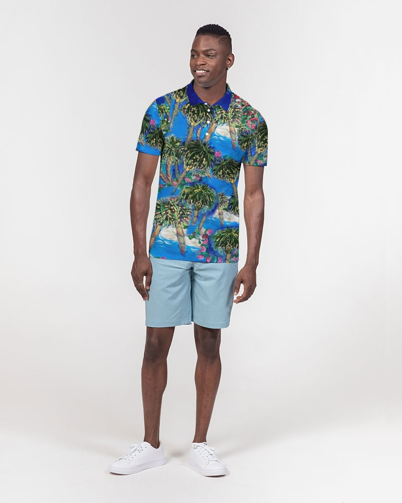 Mambo Craze Men's Slim Fit Short Sleeve Polo