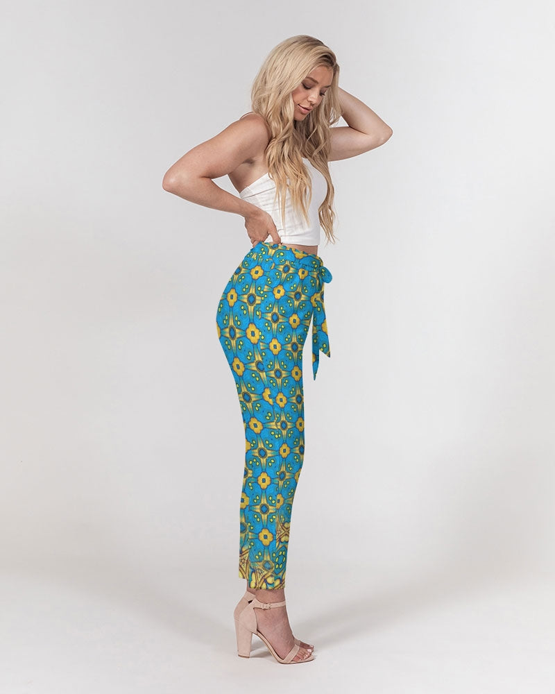 Jerusalem Sunshine Women's Belted Tapered Pants