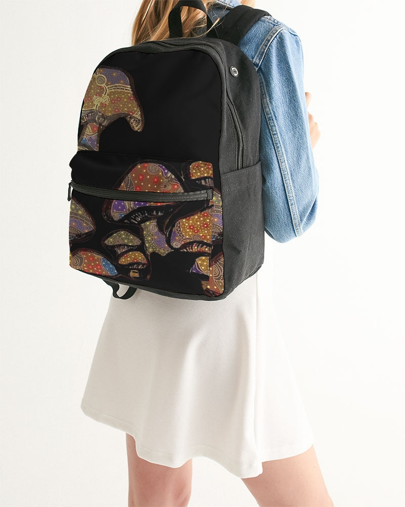 Mushrooms are Magic! Small Canvas Backpack