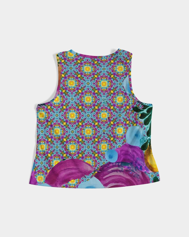 Watercolor Wonderland Women's Cropped Tank