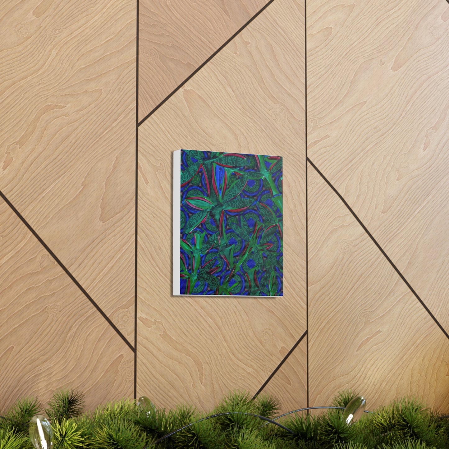 Jade Bamboo Canvas Gallery print