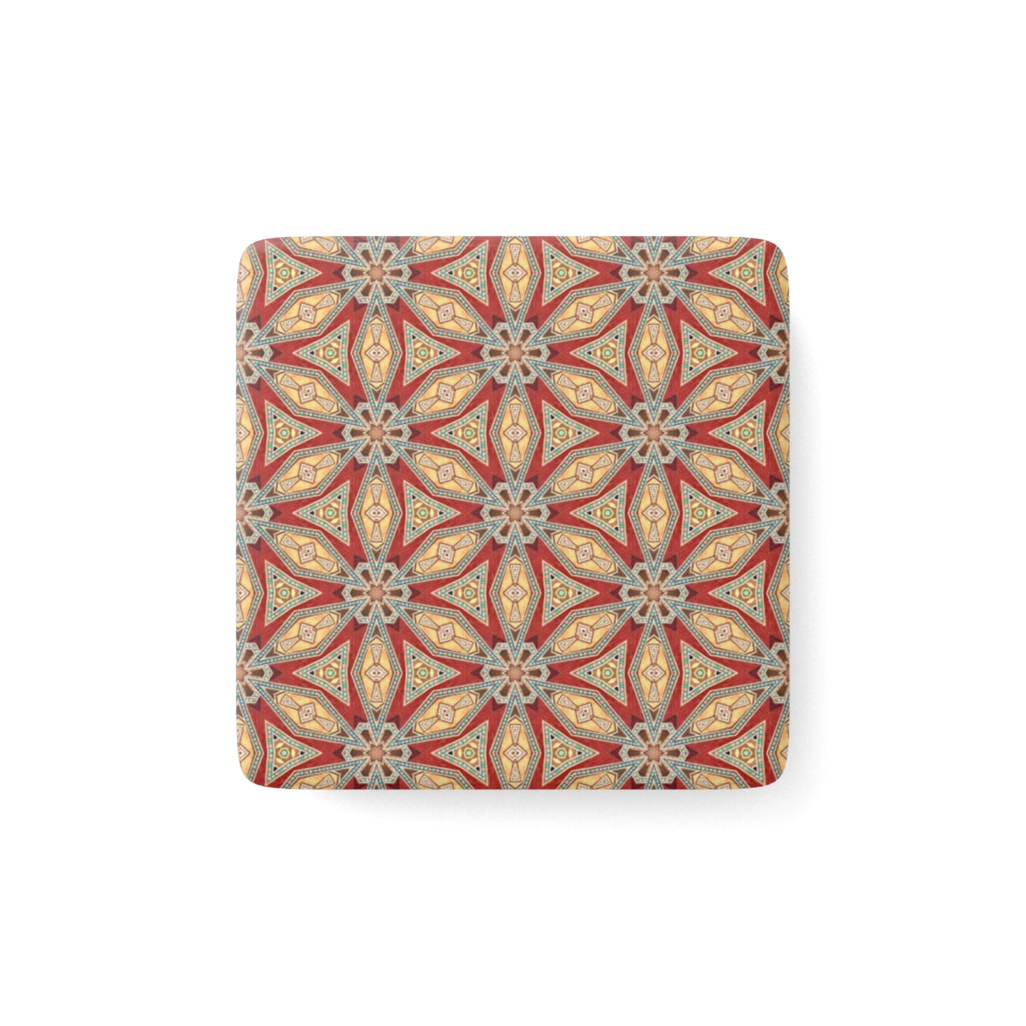 Syrian Mosaic Porcelain Magnet, Square