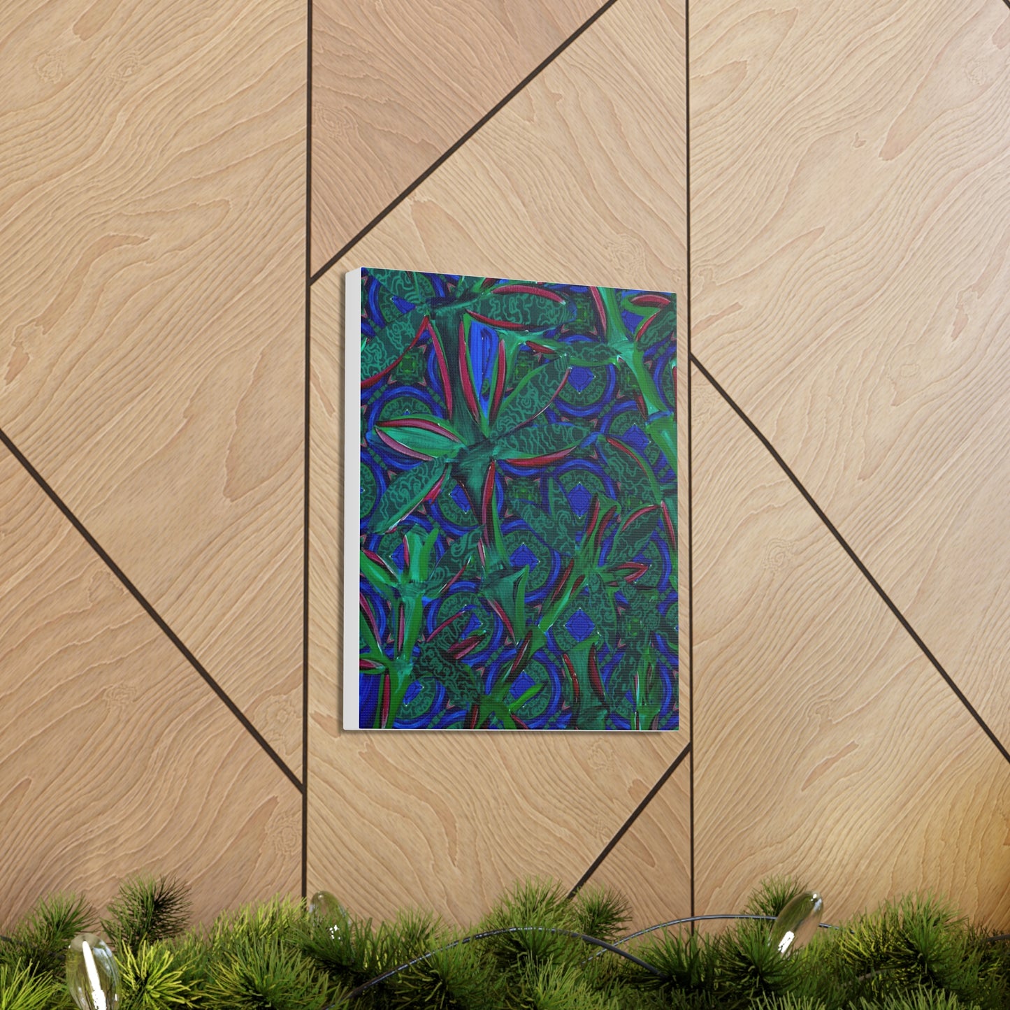 Jade Bamboo Canvas Gallery print