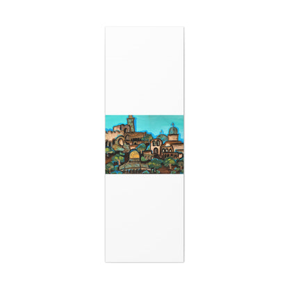 Artistic Canvas Print - Vibrant Architectural Landscape Wall Art