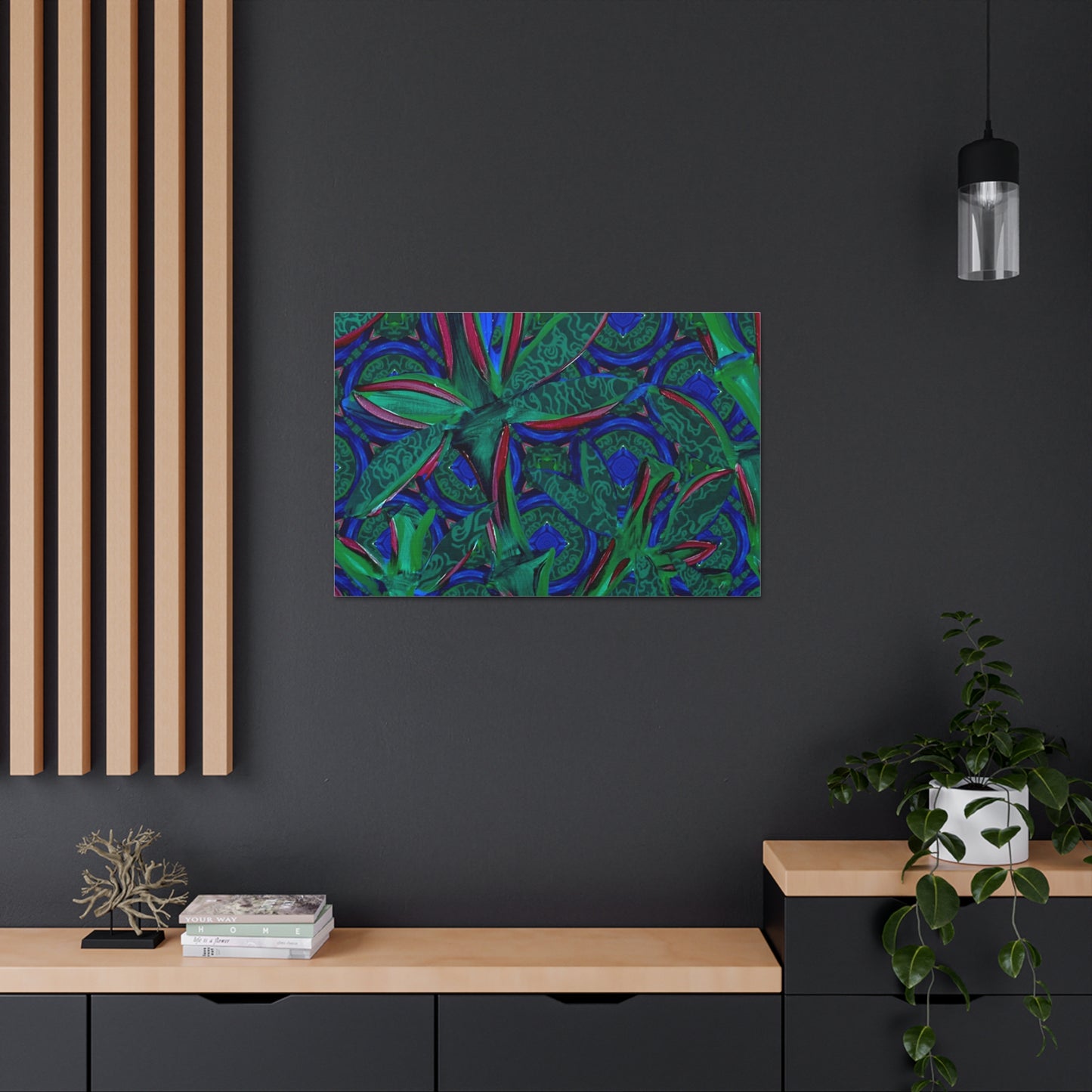 Jade Bamboo Canvas Gallery print