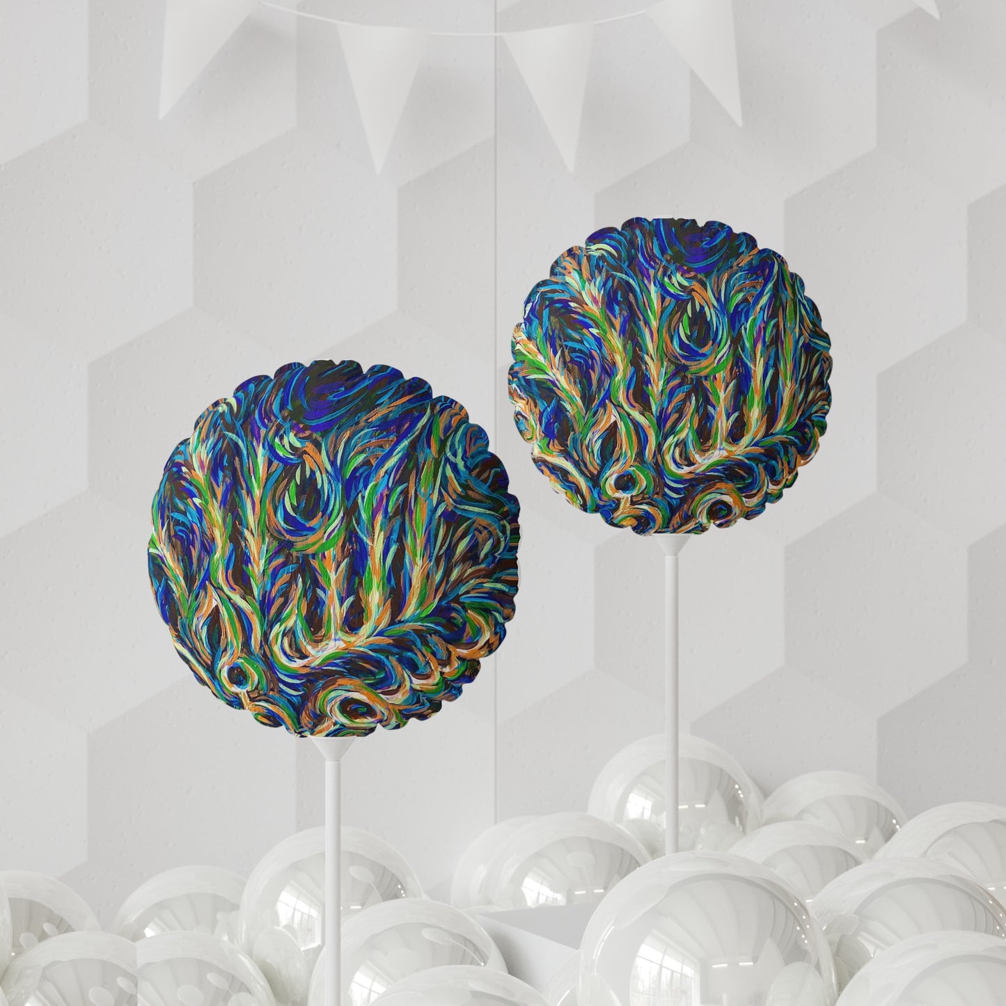 Round Brushstrokes Balloon