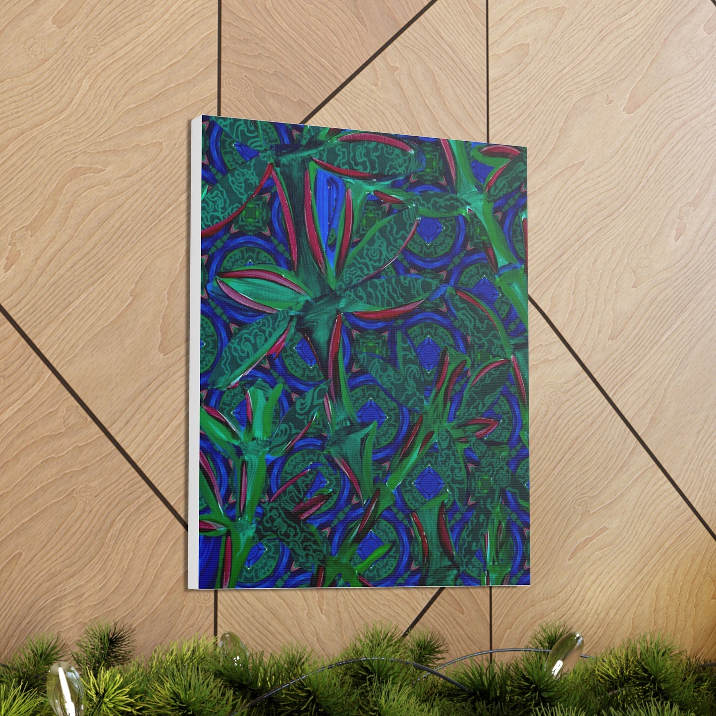 Jade Bamboo Canvas Gallery print