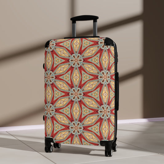 Red Mosaic Suitcase