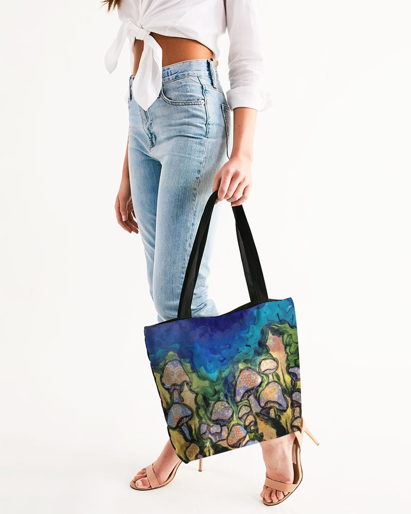 Mushrooms are Magic! Canvas Zip Tote