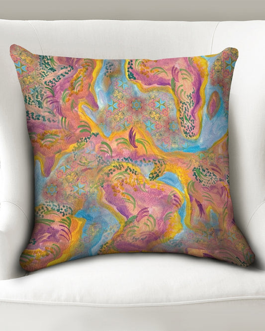 Around the world Throw Pillow Case 20"x20"
