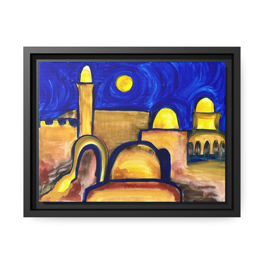 Evening in Jerusalem- framed print