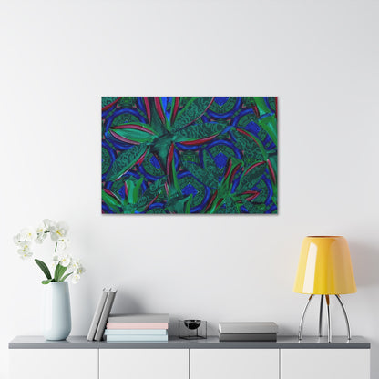 Jade Bamboo Canvas Gallery print