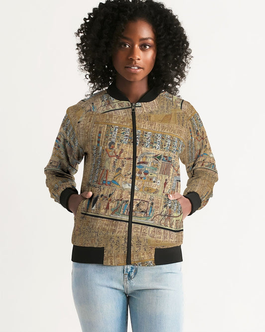 Walk like an Egyptian Women's All-Over Print Bomber Jacket