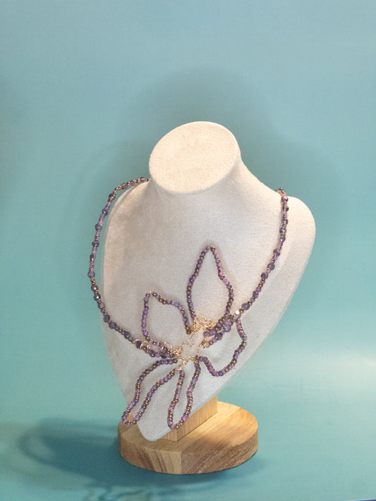 Lavender Orchid Necklace