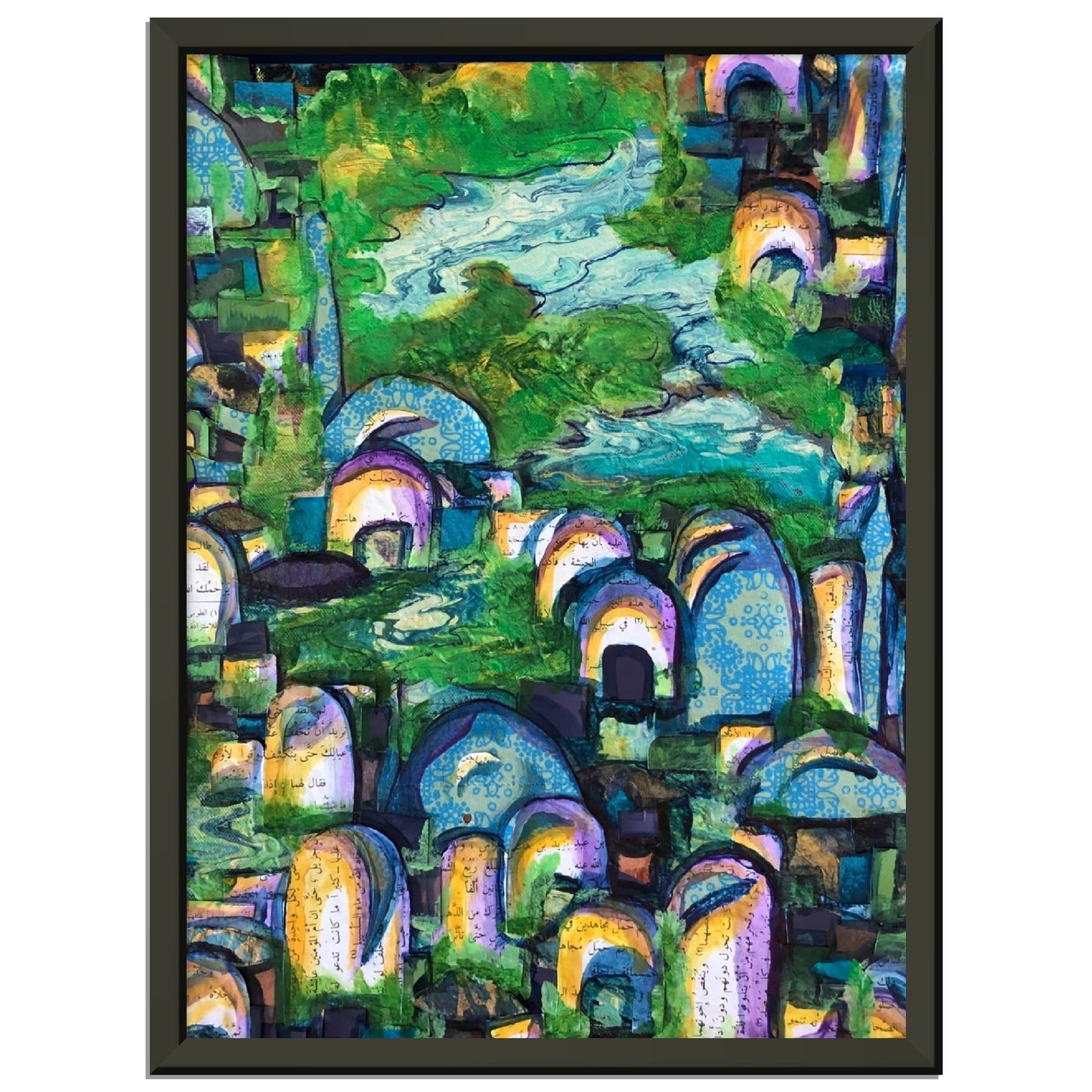 Green Village Premium Matte Paper Metal Framed Poster