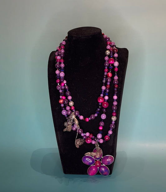 Flutter and Bloom Necklace